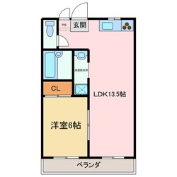 カサーナ庄内の物件間取画像